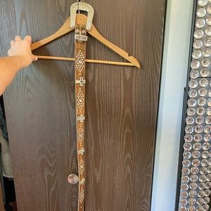 Western Belt With Crosses